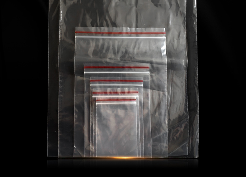 Wholesale of transparent thickened pe plastic self-sealing bags, sealing bags, dust-proof bone bags, jewelry and food packaging bags in stock pic 11