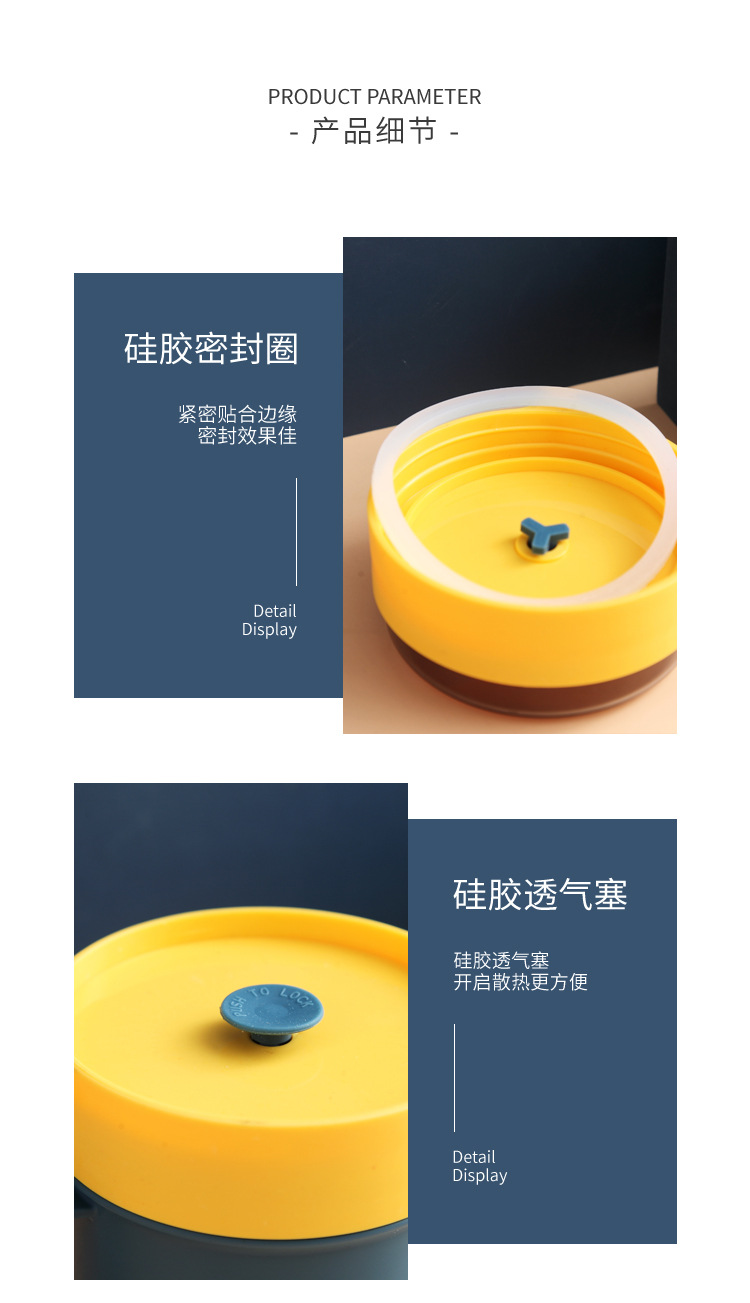 INS influencers tazas de sopa portátiles calentables por microondas latas de sopa para estudiantes creativas tazas con tapas gachas sopa sopa mug pic 40