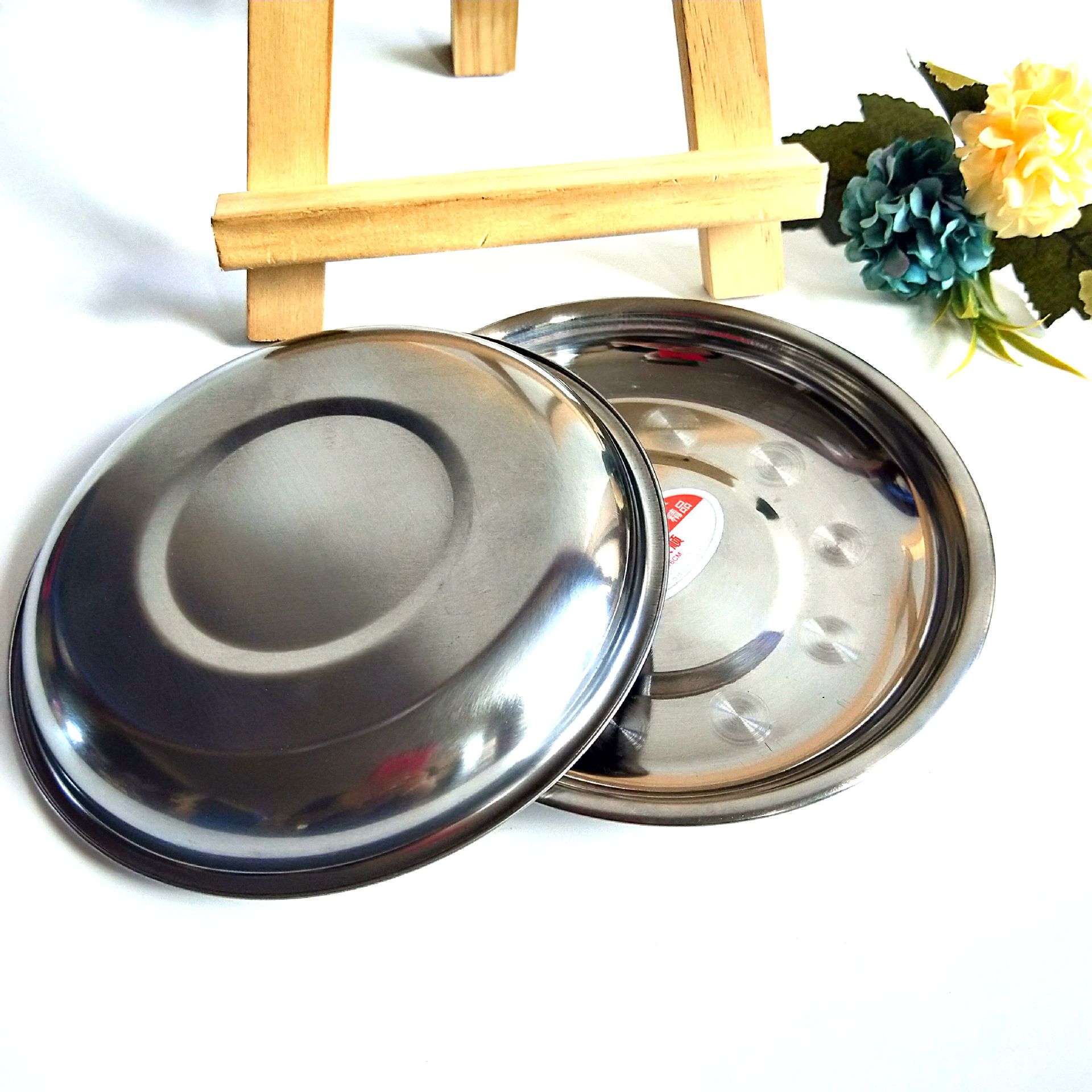 16-round metal plates, vegetable plates, steel vegetable plates, metal plates, 2-yuan store wholesale supply pic 10