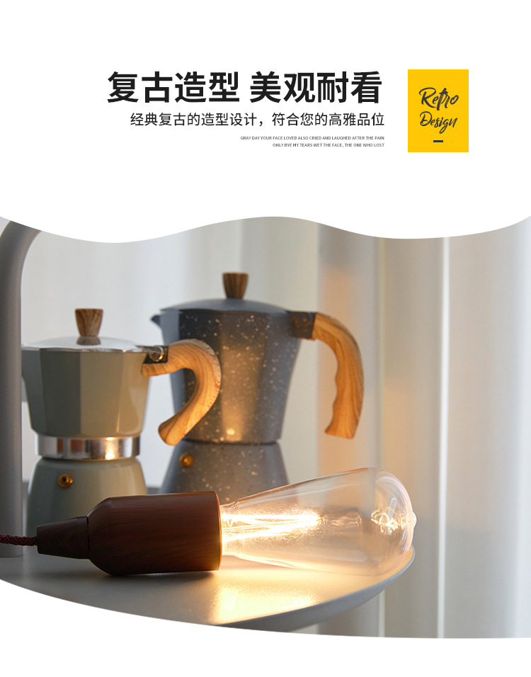 厂家跨境户外便携露营灯复古照明LED拉线灯拉绳灯野营灯照明详情3