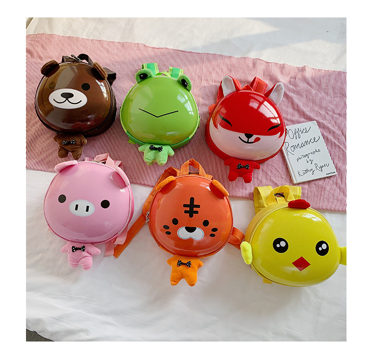 批发幼儿园防走失儿童书包夏季宝宝小背包男女孩卡通蛋壳双肩包34详情45