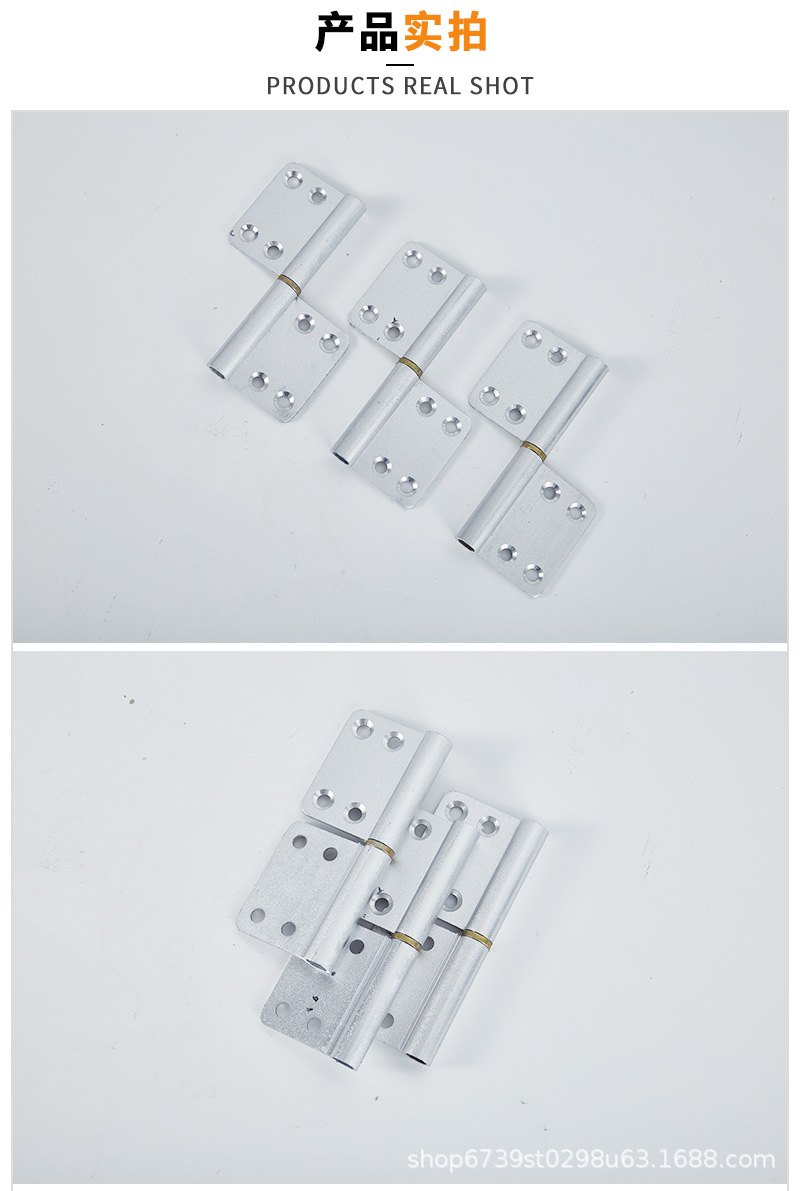 Bathroom door hinges, bathroom door, toilet aluminum hinges, old-fashioned non-flushing detachable hinges, aluminum alloy hinges pic 8