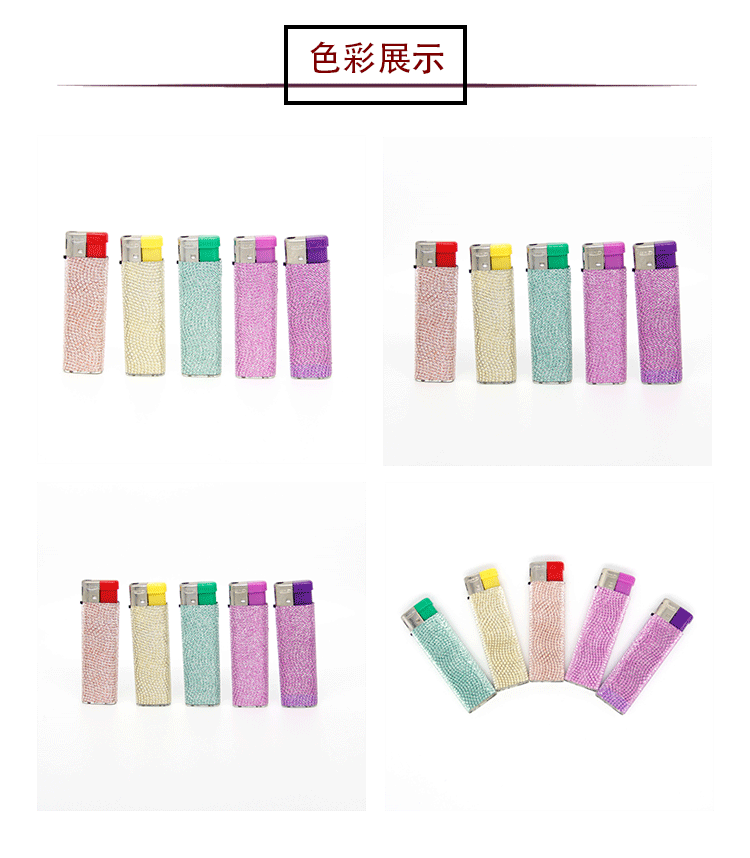 跨境现货彩色印花点烟器迷你电子点火器烧烤明火家用厨房打火机详情6