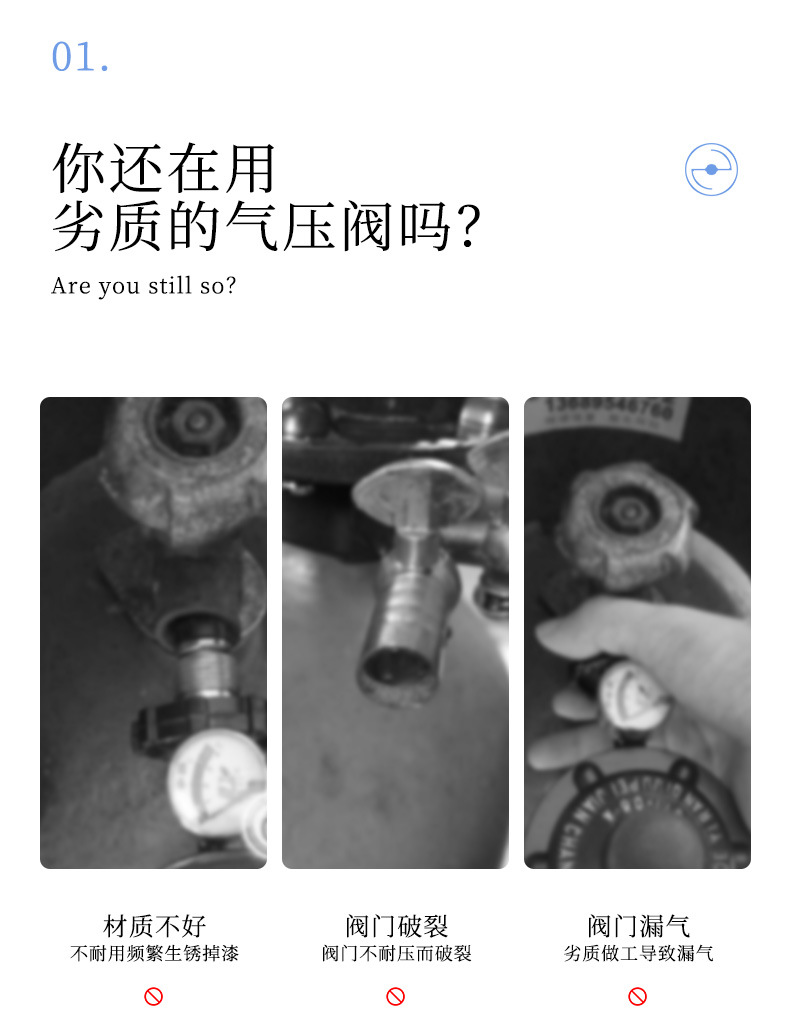 外贸专用ATLAS户外露营家用便携式燃气减压阀液化气灶具调压阀门详情10