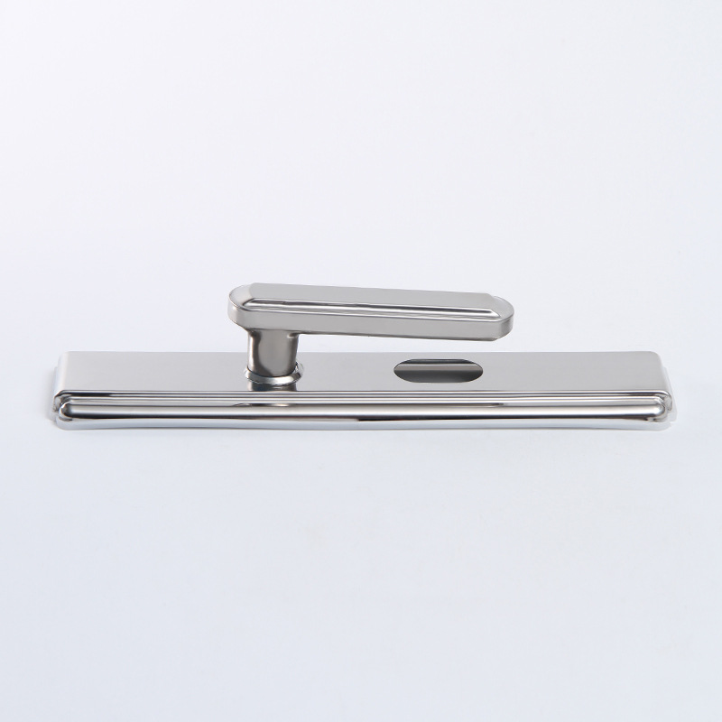 Multi-functional door lock, stainless steel bright surface handle, multi-functional anti-theft door, no left or right hardware door handle pic 4