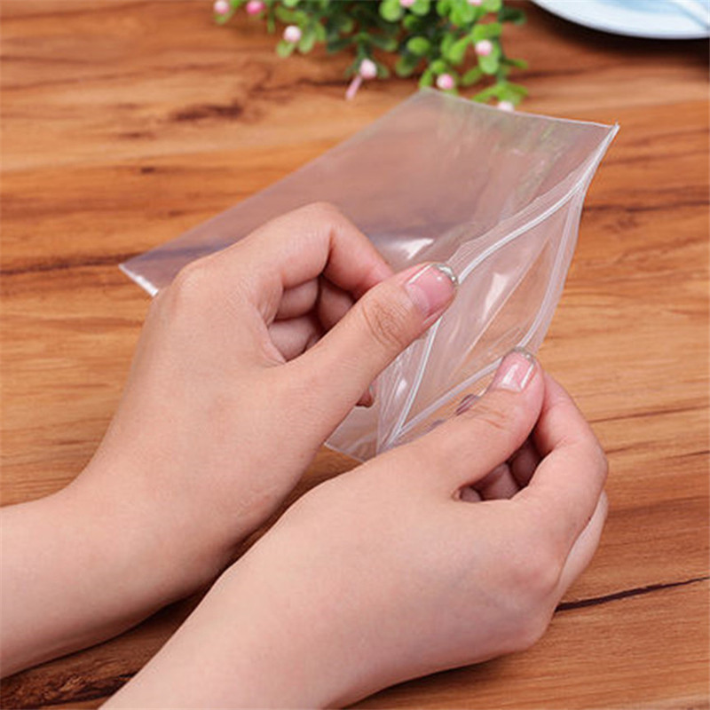 1045 slender self-sealing bag, transparent long sealing bag, square sealing bag, zipper bone molded tube, pe long plastic bag pic 3