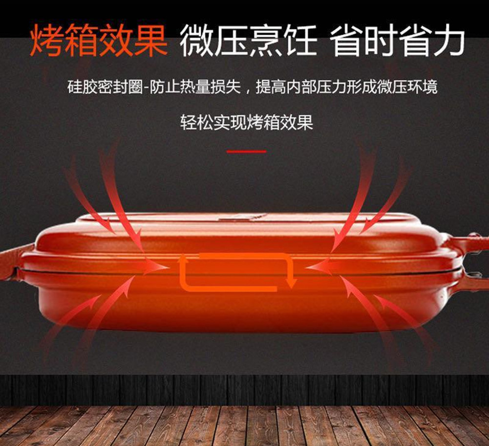 Happycall DOUBLR FRY PAN Non-stick pan Smoke-free Double-sided baking pan Home steak Frying pan pic 1