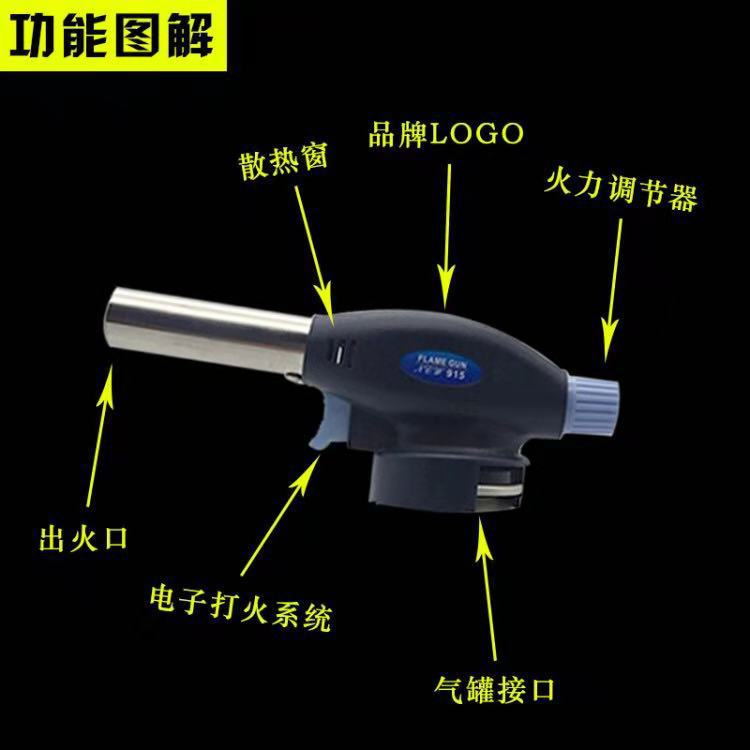 高温卡式气喷枪多功能户外烧烤厨房烘焙 陶瓷芯喷枪小焊枪厂家详情1