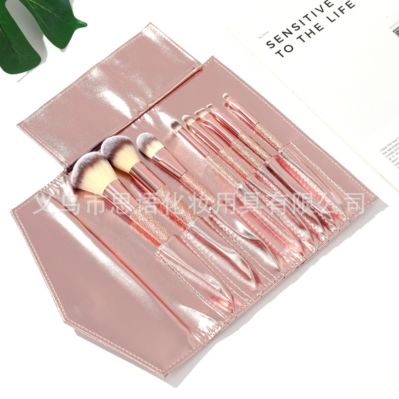 速卖通热卖8支化妆刷套刷创意简约化妆刷外出便携美妆工具批发化妆刷粉刷眼影刷详情6