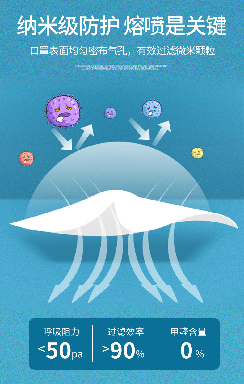 99熔喷仙桃功兵菊花一次性三层口罩民用普通防护日用口罩一次性详情7