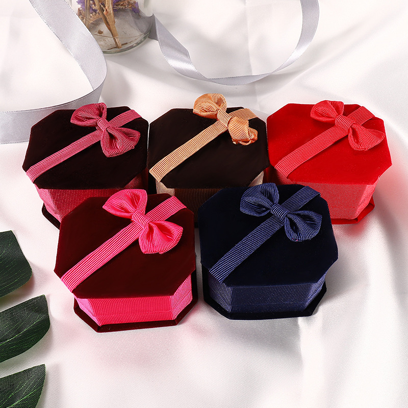 蝴蝶结项链盒包装礼品盒首饰包装珠宝盒耳环耳坠盒珠宝首饰盒详情11