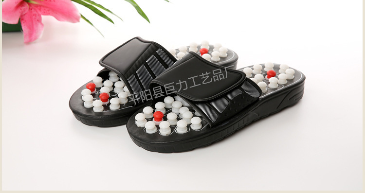 Cross-border foreign trade thorny massage slippers, foot sole acupoint bagua shoes, household daily use, summer couple manufacturer P52 pic 2