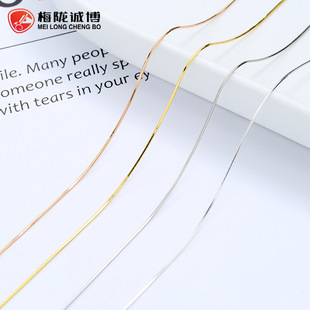 925纯银八角蛇骨链项链女新款时尚简约百搭单链ins气质高级感饰品详情2