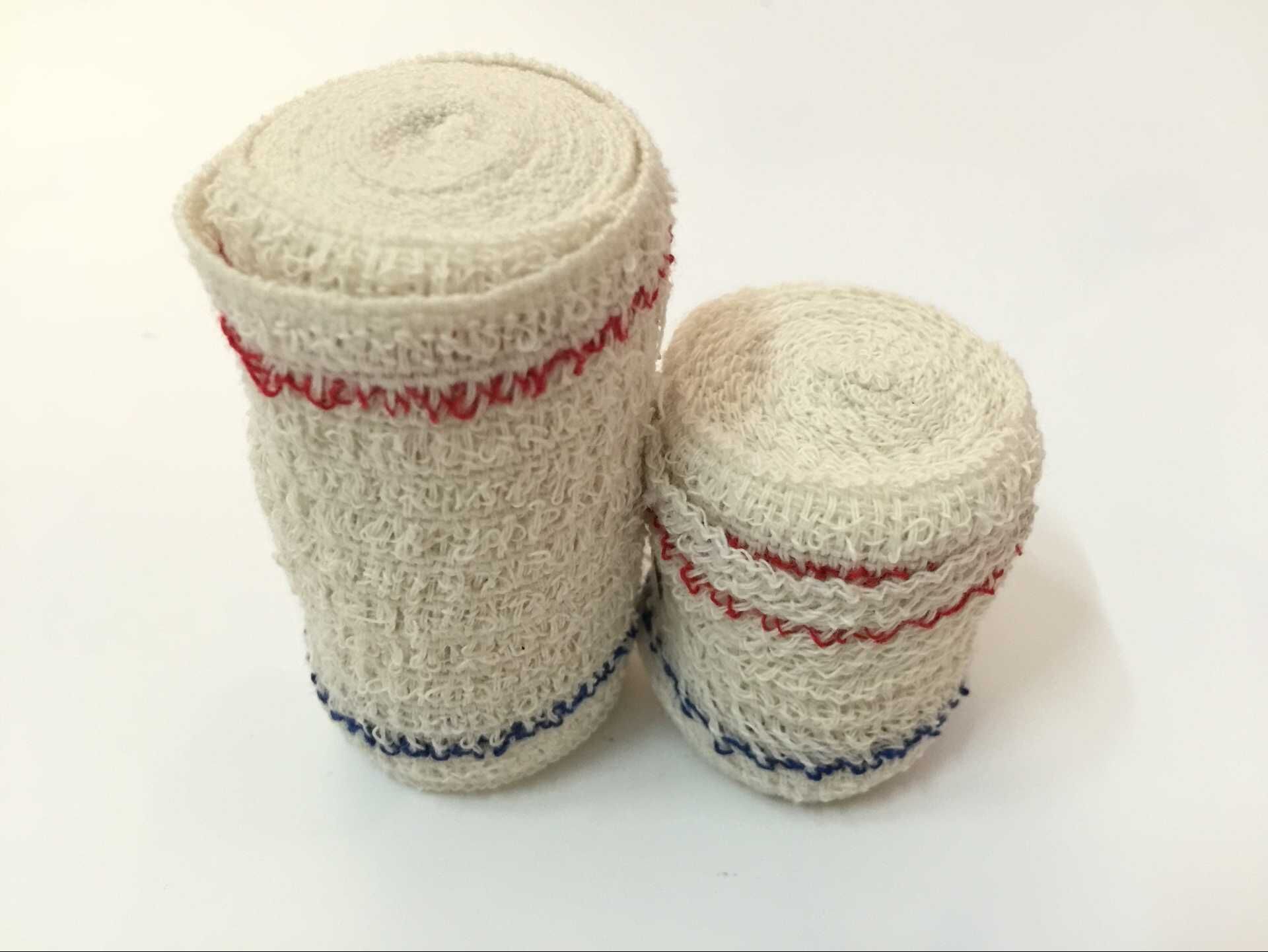For export only. Red Cross spandex bandage, cotton high-elasticity bandage, red and blue thread spandex bandage, 5*450cm pic 8