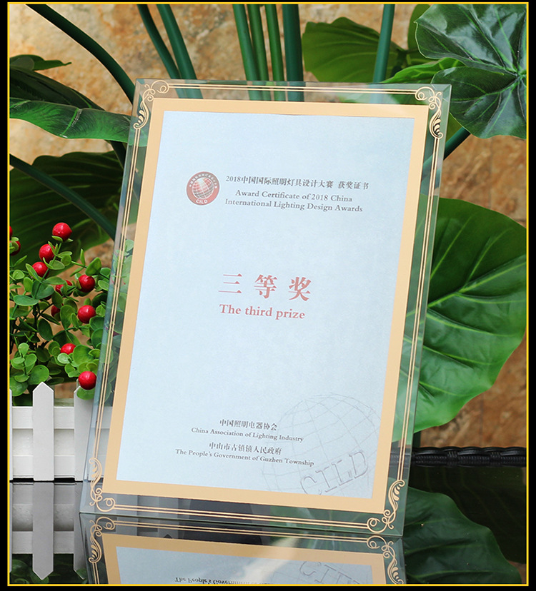 荣誉a4证书框10寸奖状框挂墙创意水晶78寸证件框6寸玻璃相框摆台详情9