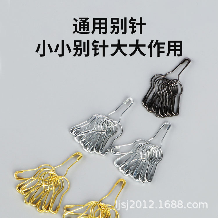 Gourd pins, iron safety pin, copper tag collar pin, colored safety pin, pear-shaped pin, direct supply from the manufacturer pic 2