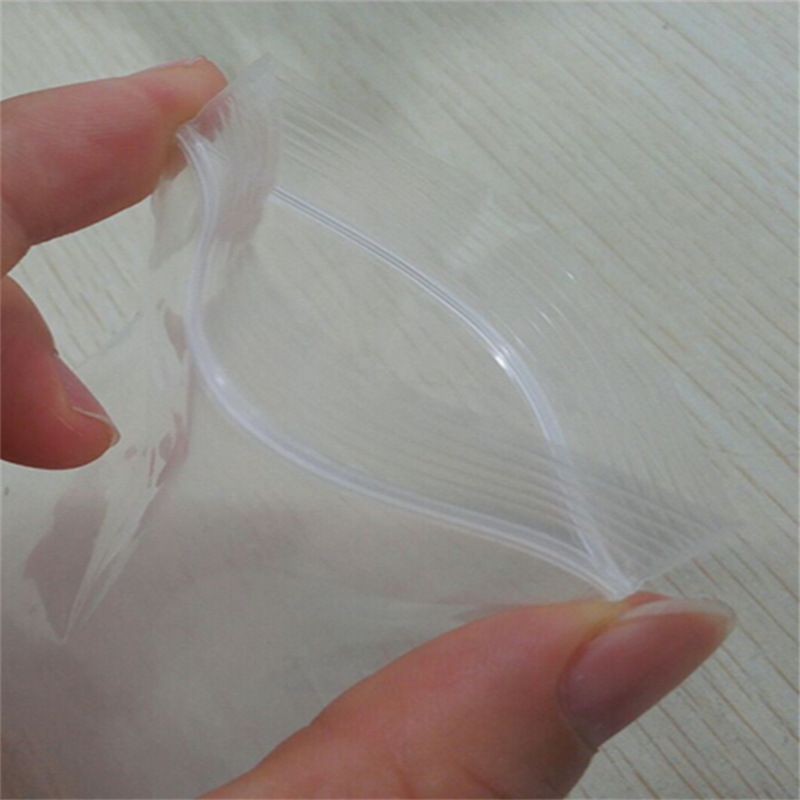1045 slender self-sealing bag, transparent long sealing bag, square sealing bag, zipper bone molded tube, pe long plastic bag pic 5