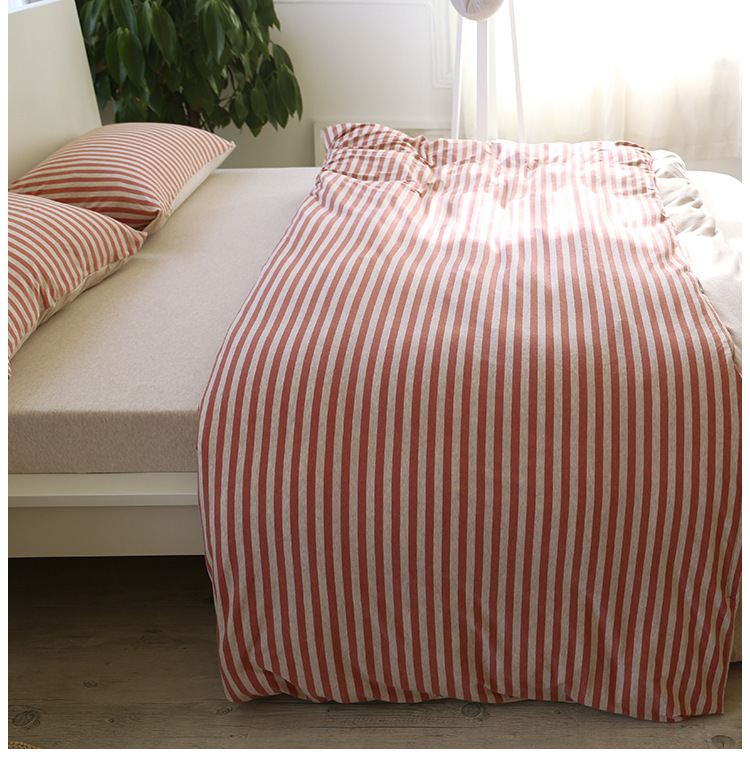 Class A Indian cotton quilt covers, Japanese knitted cotton striped quilt covers, single items, bedding, consignment, single and double wholesale pic 12