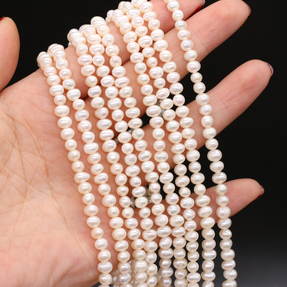 Exquisite natural freshwater pearl potato beads DIY jewelry accessories, handcrafted jewelry necklaces, semi-finished product production and wholesale pic 20