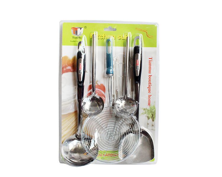 Cross-border best-selling five-piece sets of spoons, spatulas and strainers, multi-style kitchen utensware sets, wholesale of kitchenware peeling gifts pic 19