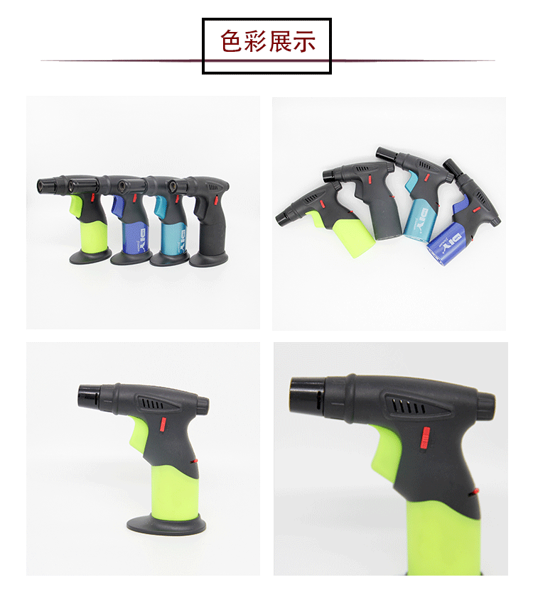 厂家批发个性蓝焰点火器雪茄烟斗艾灸焊接可充气安全直冲机喷火器详情6