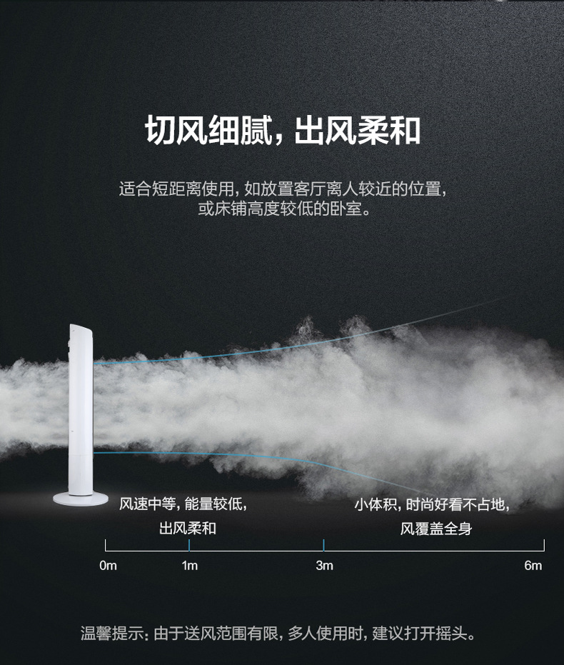 新款电风扇家用塔扇无叶静音立式电风扇落地扇摇头台式风扇电扇详情7