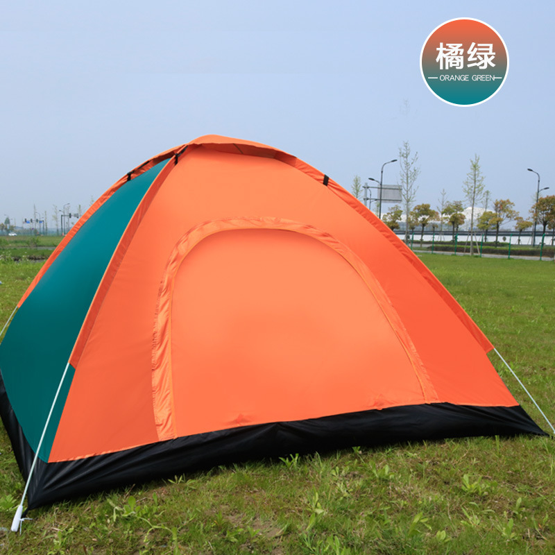 Outdoor camping folding fully automatic tent for 3-4 people, simple and quick opening on the beach, double automatic tent factory direct sales pic 24