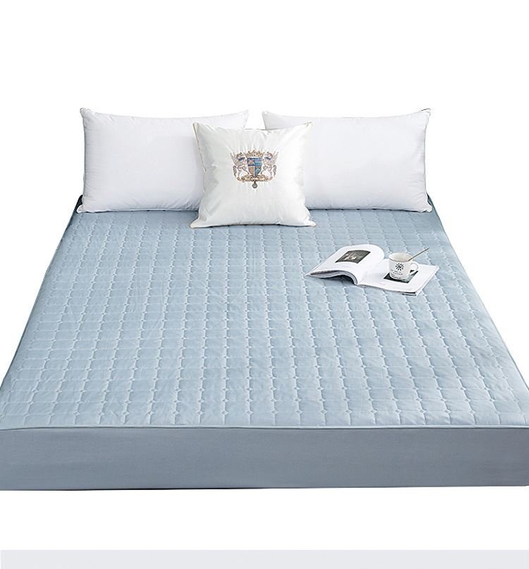 Cross-border Amazon frosted urine isolation pad mattress protective cover, washed cotton with cotton lining bed cover, full coverage waterproof bed cover pic 4