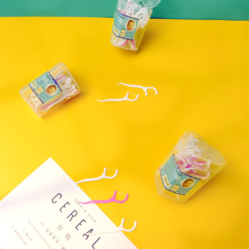Love dental floss box, disposable plastic toothpicks, dental care, portable dental floss sticks, family floss picks pic 13