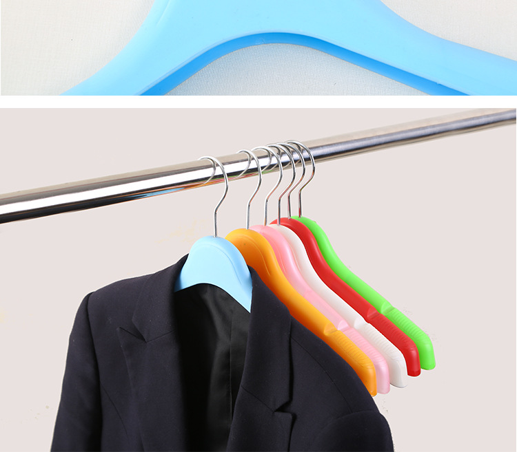 厂家直销塑料儿童衣架童装小孩宝宝白色塑料挂衣架子服装店用衣挂详情15