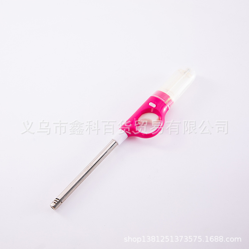 厂家直供厨房煤气灶点火器迷你加长明火打火机充气透明便携点火器详情11