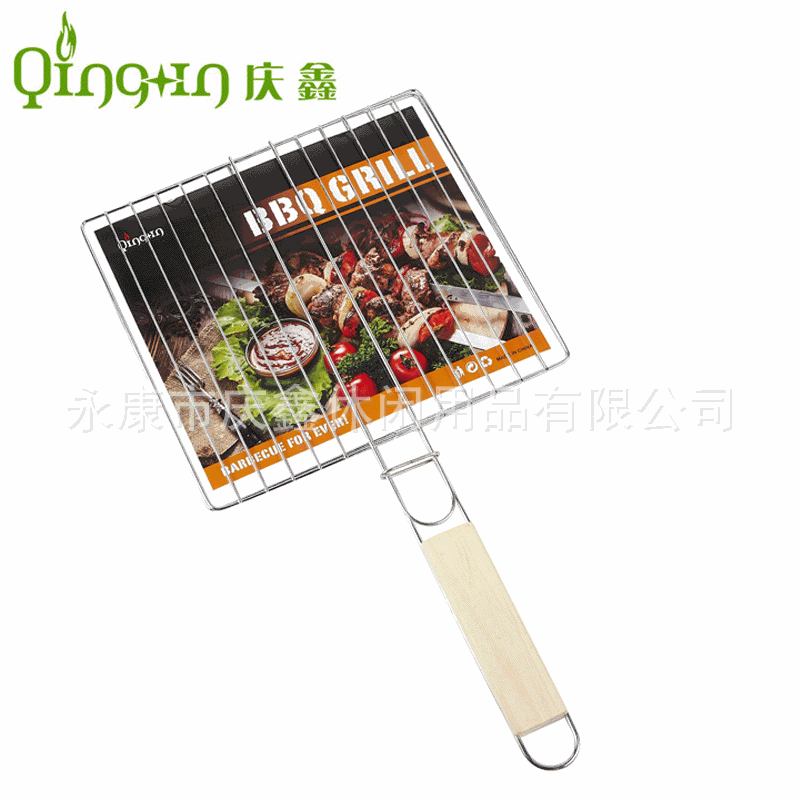 厂家供应圆型汉堡烧烤网 BBQ烧烤架 户外野营烧烤工具详情9