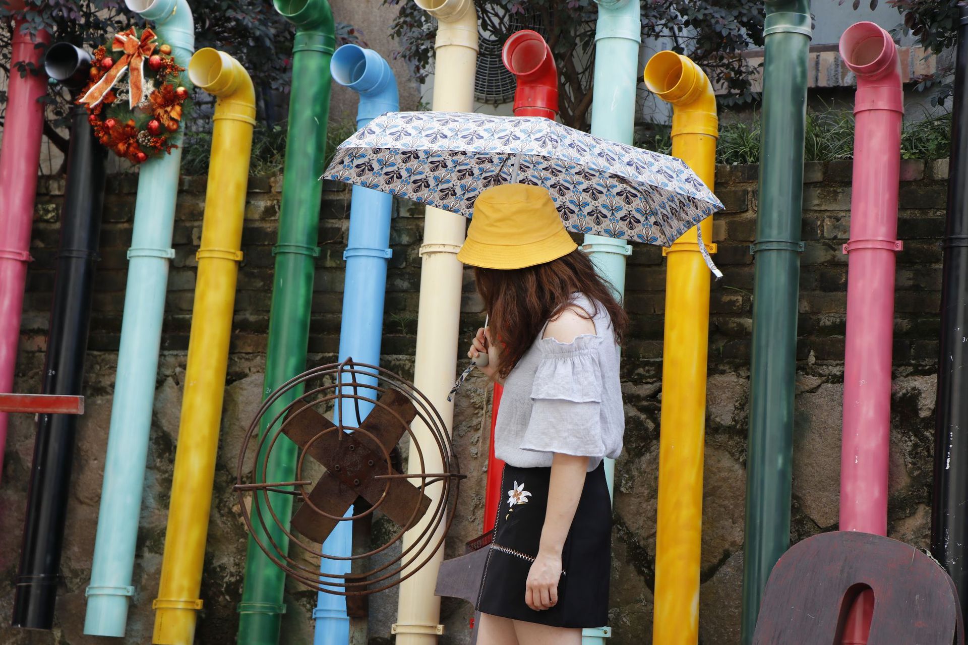 RST雨伞 日本风格遮阳伞 异域风情女士迷你五折口袋晴雨伞批发详情19