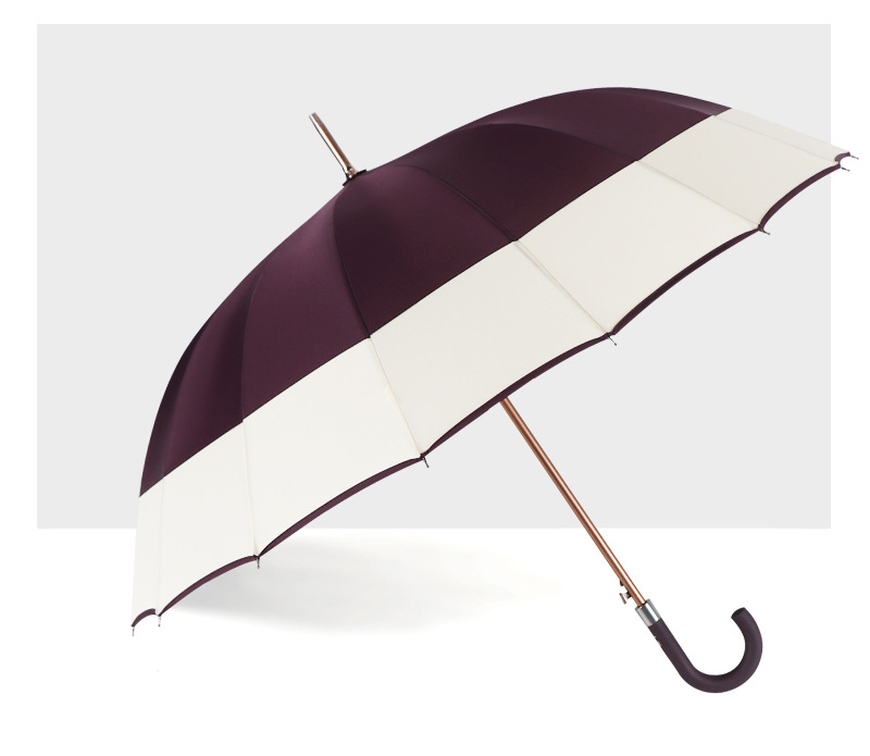 RST Umbrella 16-bone umbrella with enlarged windproof frame and color-blocking edge business advertising umbrella wholesale pic 20