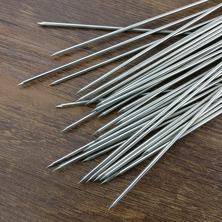 现货批发烤鸭缝尾针 不锈钢烧鸭针 封口叉烧鹅 带圈串卤鸭脖针详情7