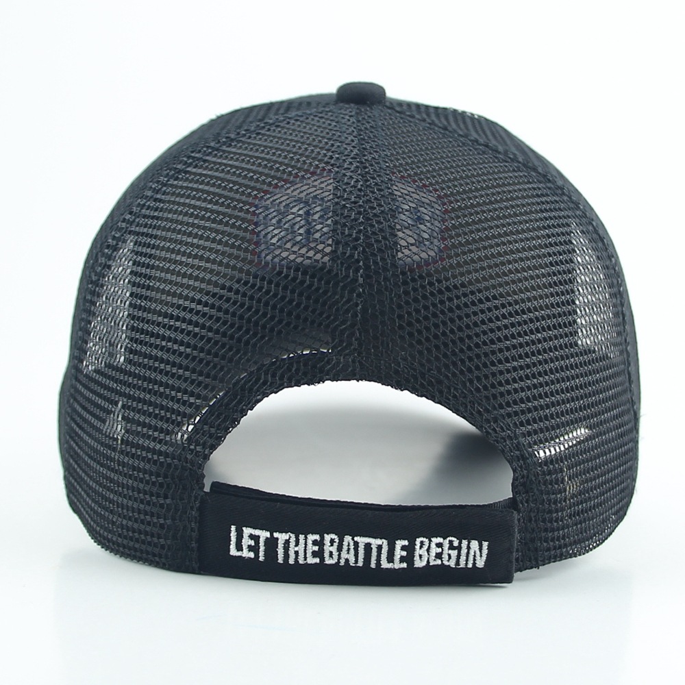 Foreign trade sponge net cap factory fishing baseball cap fishing gear brand LOGO baseball cap net cap Sunshade and sun protection cap pic 6