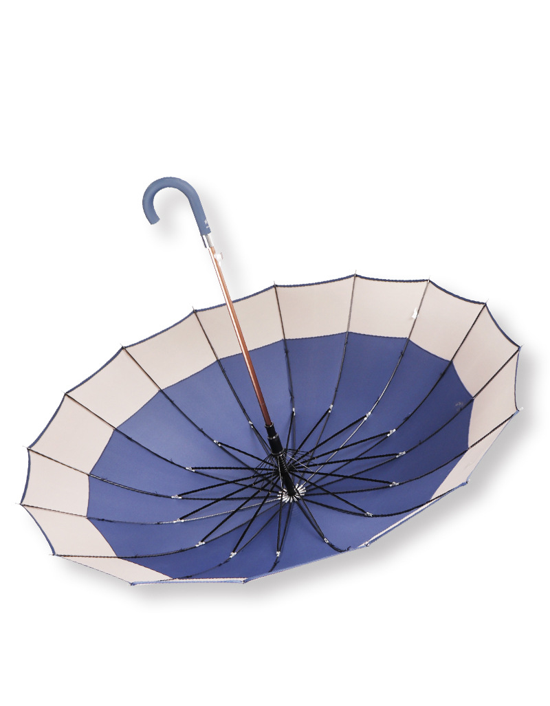 RST Umbrella 16-bone umbrella with enlarged windproof frame and color-blocking edge business advertising umbrella wholesale pic 10