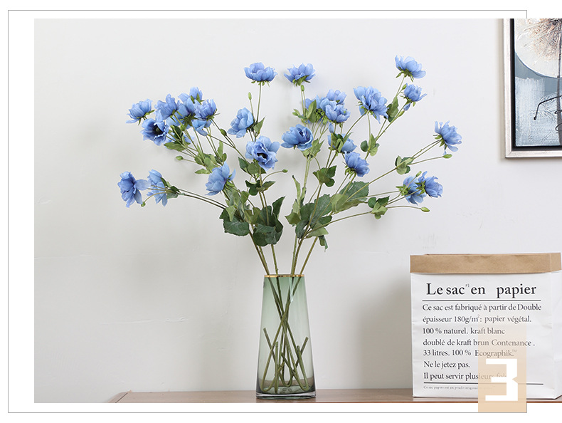 若惜高端天香牡丹花仿真花束婚庆软装家居装饰摆件假花玫瑰花批发详情13