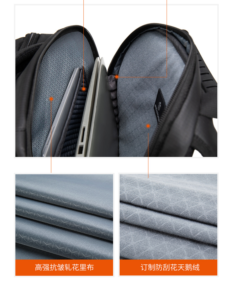 跨境大容量多功能双肩包户外旅行背包商务防盗防水电脑包运动男包详情12