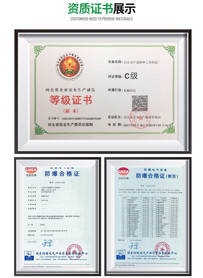 厂家批发工业级异形加长单边两用一体防爆敲击梅花直柄开口呆扳手详情3