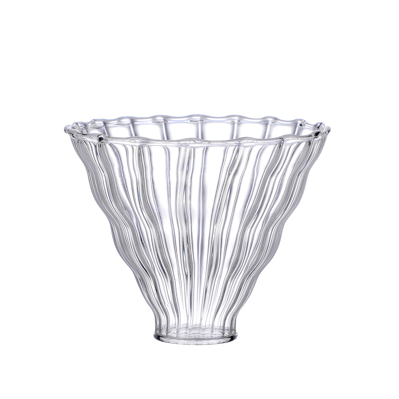 Coffee filter, high borosilicate glass V60 coffee filter cup, coffee funnel for large volume, discount available, logo printed pic 15