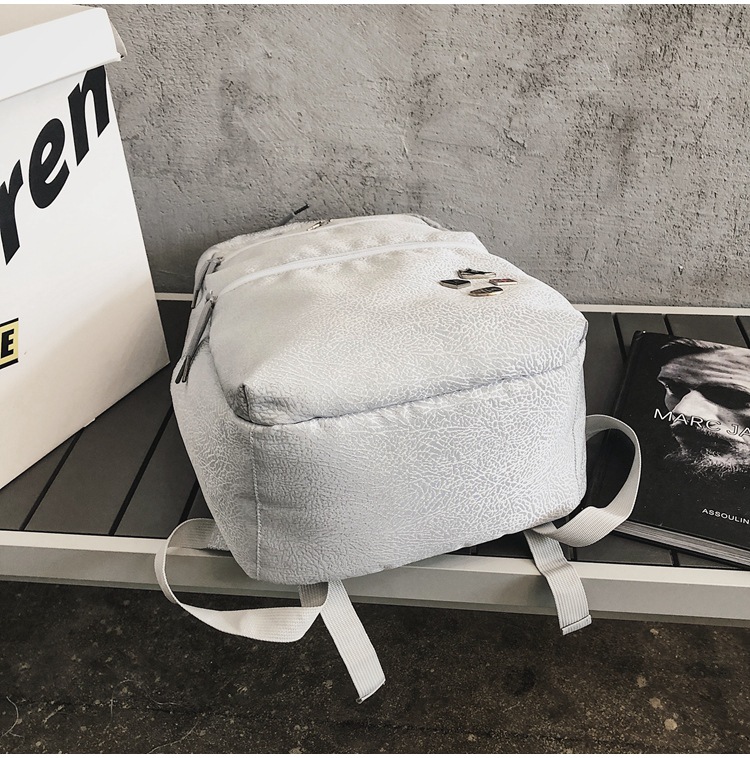 The new sports backpack with cracked white cement for boys and girls is a sporty, casual and fashionable travel backpack that is cool and trendy pic 7