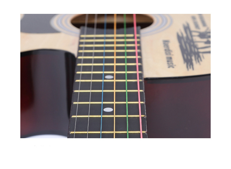 Free shipping, one-piece consignment, 38-inch and 41-inch folk acoustic guitars for beginners, guitar students, and novice practitioners pic 8