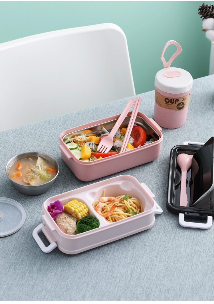 食品级不锈钢保温饭盒微波炉密封耐高温餐具双层便当盒学生保鲜盒详情14