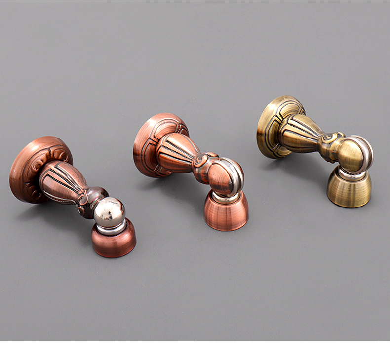 Wholesale stainless steel hydraulic door stop 304 anti-collision buffer silent strong magnetic door to hit bathroom wall and bedroom door stop pic 17