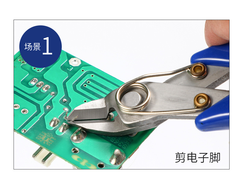 Factory direct sales of Bangyuan stainless steel scissors, water mouth pliers, electronic bevel wire scissors 303, 305, 306, 308 pic 6