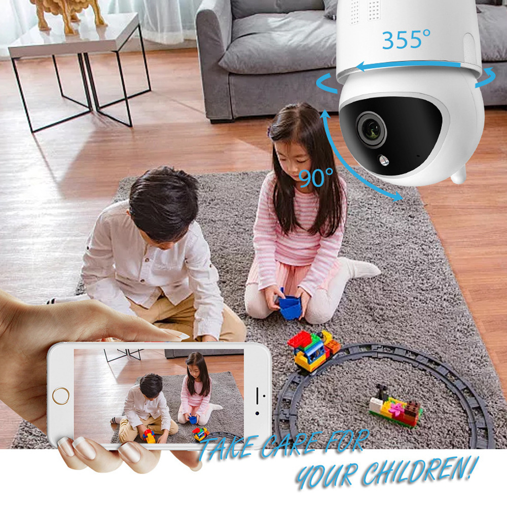 TUYA Smart Remote Cloud Storage Camera, high-definition swing head Small U camera, indoor home monitor pic 3