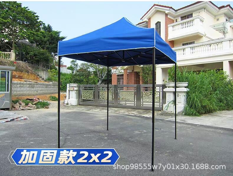 Outdoor advertising sunshade, folding four-corner retractable tent, advertising umbrella, windproof and rainproof, large umbrella for setting up stalls, four-legged tent pic 16