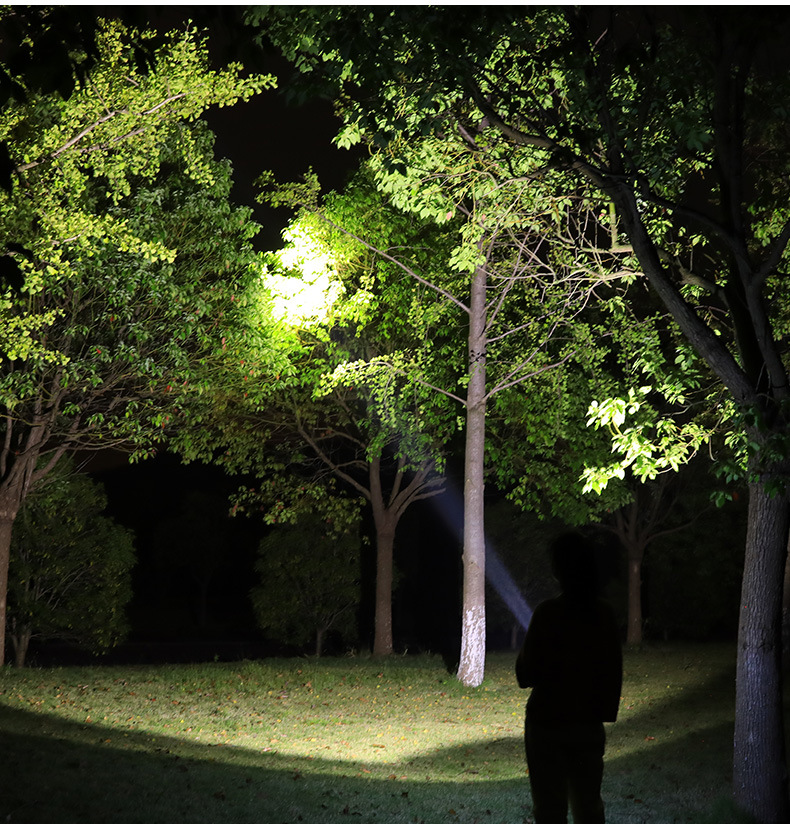 LED high-intensity flashlight, household emergency retractable mini zoom long-range flashlight, outdoor wild fishing and mountain climbing rechargeable flashlight pic 15