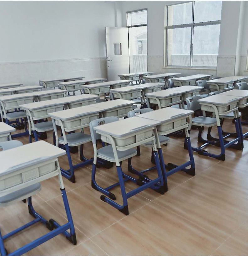 培训班课桌椅儿童学习桌学校教室单人升降中小学生课桌椅厂家批发详情6